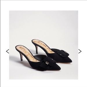 Sam Edelman Janessa Kitten Heel Mule black suede